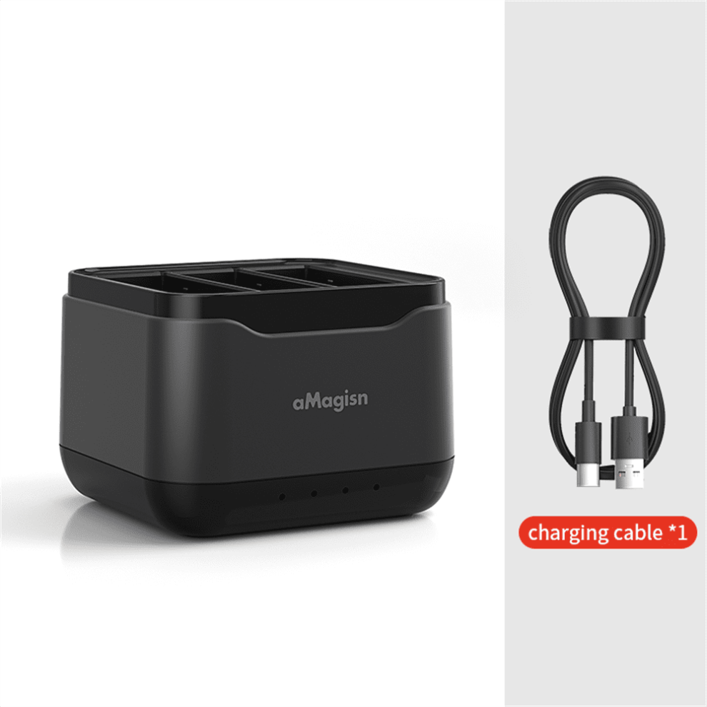 3-Channel Fast Charger Hub & Case For Insta360 Ace Pro/Ace, Stores 3 Batteries & 3 Sd Cards Â Compatible With Ace Pro/Ace (Battery Not Included) 9048212175872