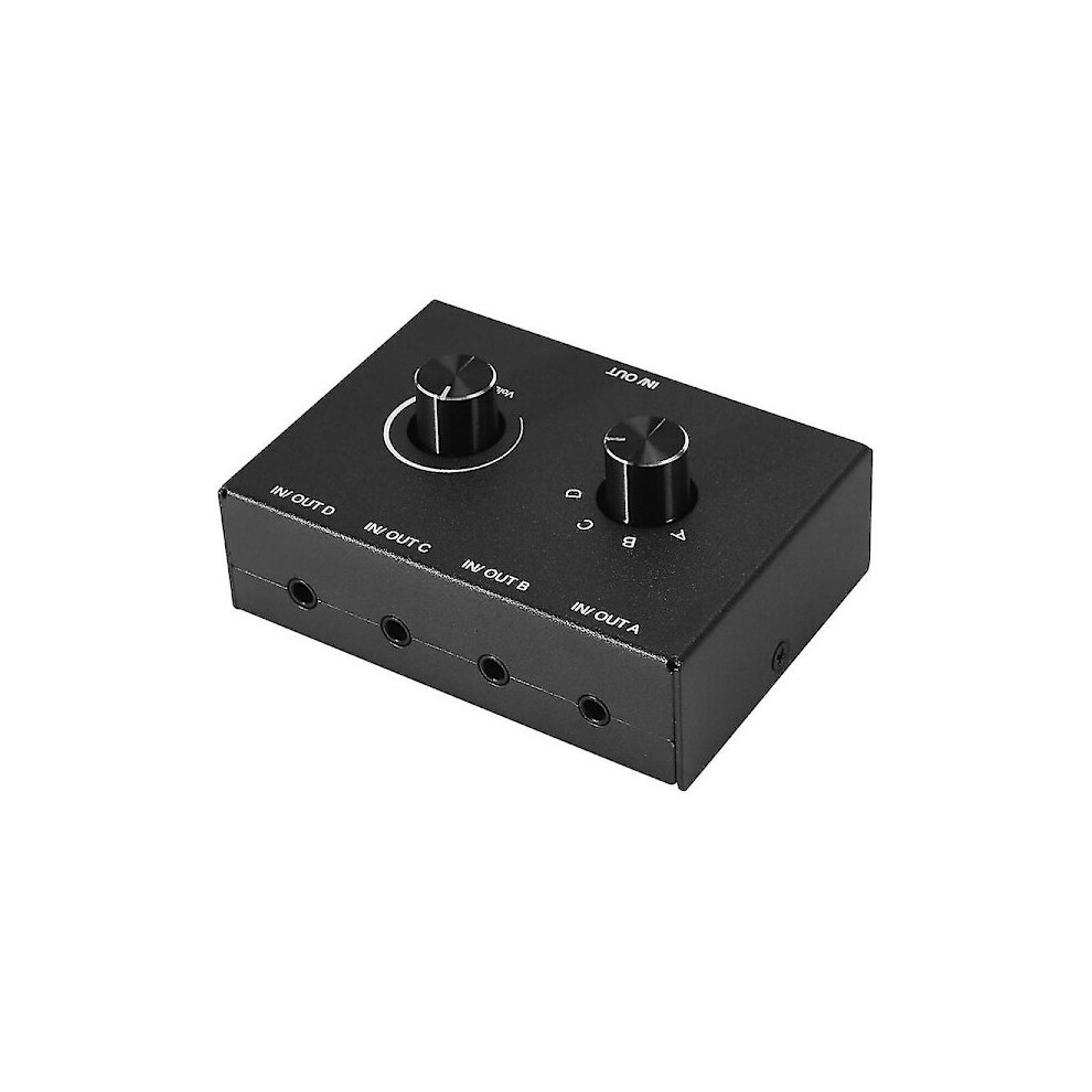 4-Port Audio Switch, 3.5Mm Audio Switch, Stereo Aux Audio Selector, 4 Inputs 1 Output/1 Input 4 Outputs 9048212176206