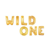 Ballons lettres 16" et 40" « WILD ONE » pour décoration d'anniversaire garçon/fille (1er anniversaire)