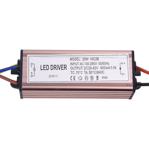 20W LED-driver strømomformer konstant strømdriver vanntett transformator 1