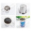 Rostfritt stål kaffefilter metall tesil infuser med lock maker 4