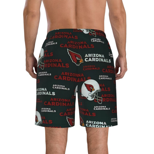 Ανδρικό casual παντελόνι θαλάσσης Arizona_Cardinals με κοντό μανίκι και λογότυπο ομάδας 2