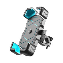 Jacenvly Soporte ajustable para teléfono móvil con clip para manillar, compatible con iPhone 15 Pro Max/Plus, color negro.