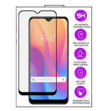 Moto G9Play / Moto E7Plus - Gloine Tempered 5D Lánscáileáin - Dubh Ra Trédhearcach