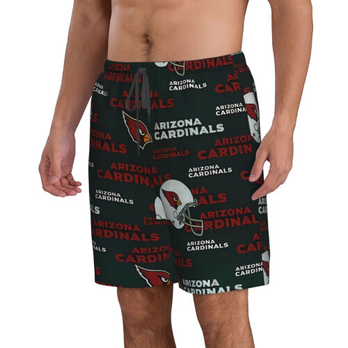 Ανδρικό casual παντελόνι θαλάσσης Arizona_Cardinals με κοντό μανίκι και λογότυπο ομάδας 1