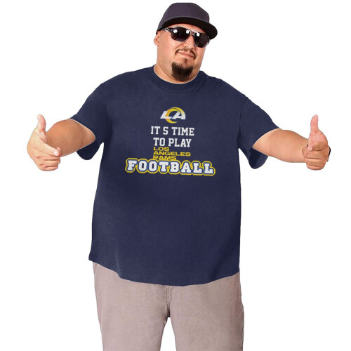 Μπλούζα L.A_ Rams Ανδρών με μεγάλο και ψηλό αθλητικό κοντό μανίκι με λογότυπο ομάδας 2