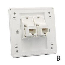 Fali aljzatlemez Hálózati Ethernet LAN CAT6 Kimenet Előlap RJ45 Panel U8F-UK Y6T2
