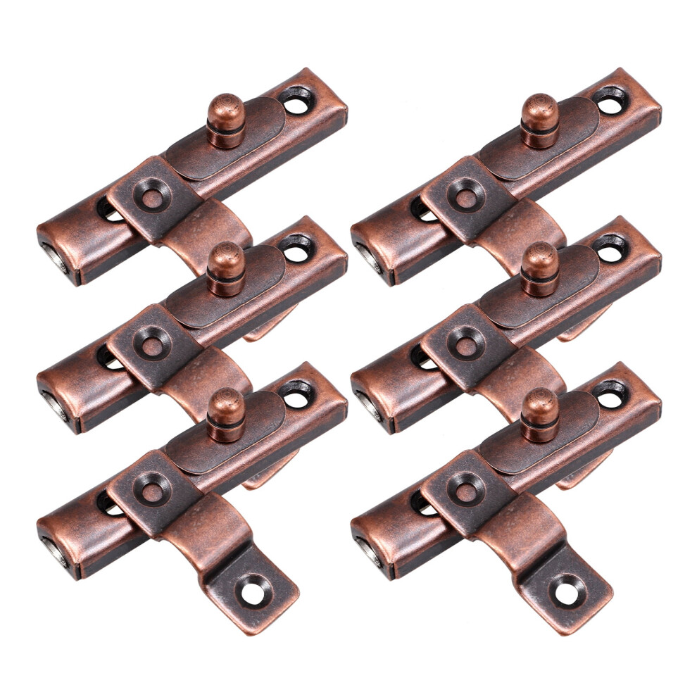 6 Sets Wardrobe Latch Butterfly Locks For Doors Chain Sliding Bolt Furniture Slide 9048212177845