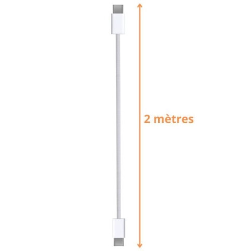 Παρτίδα 2 καλωδίων USB-C σε USB-C για συμβατότητα με iPhone15 - 15PLUS - 15PRO - 15PRO MAX - Καλώδιο 2 2
