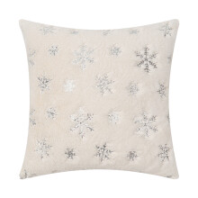 Ensemble de coussins de Noël PRINxy à motif flocon de neige, broderie de sequins, coussin pour canapé de salon, coussin en peluche pour le jour de