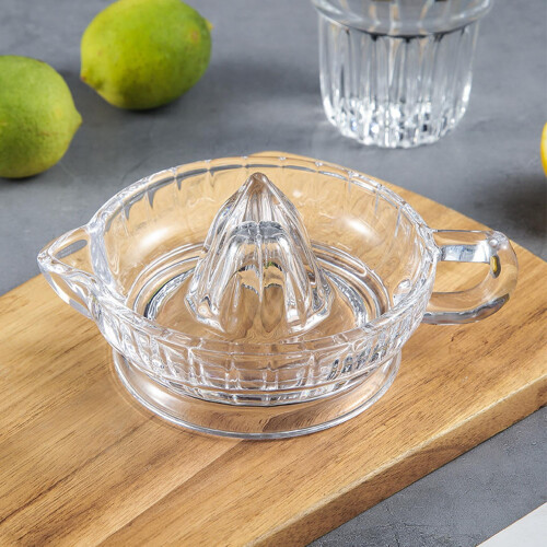 Professional Small Squeezer with Handle Practical Juice Extractor Portable Glass Lemon Squeezer for Lemons kitchen Accessories 2