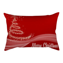 Housses de coussin « Lutins de Noël », 30 x 48 cm, en coton et lin, motif cheminée de Noël à pois, décoration pour canapé, cadeau de Noël,