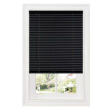 Achim1" vezeték nélküli Deluxe Sundown beltéri vinil sötétítő mini roló, fekete, 99 cm x 153 cm