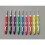 N022 - Set de 9 croșete ergonomice multicolore, mărime unică 5