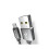 Cavo Micro-USB ROCK Metal Charge & Sync da 1,8 m, grigio. 1