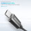 Cavo Micro-USB ROCK Metal Charge & Sync da 1,8 m, grigio. 2