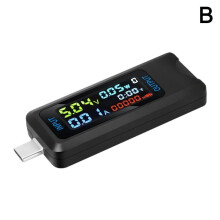 Digitální měřič napětí a proudu Bosisa, tester výkonu a kapacity, detektor nabíječek s konektorem USB-C