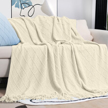 Deals! Hiroekza Throw Blanket, compatible with summer cool knitted ice blanket for all season, lightweight quilt absorbs heat for adults & kids