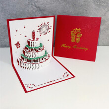Cartes d'anniversaire QISIWOLE3D, multicolores (carte en papier)