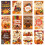 12 τεμάχια ευχετήριες κάρτες γαλοπούλας για την Ημέρα των Ευχαριστιών, DIY με 1