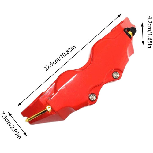 Universal Red Car Brake Caliper Covers with Wheel Hub Protector, Dust and Rust Protection 2