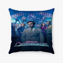 AIVO Welkom bij Chippendales Custom Kussensloop, geschikt voor een kusseninzet van 16x16 inch, gepersonaliseerde vierkante polyester hoes voor bed en