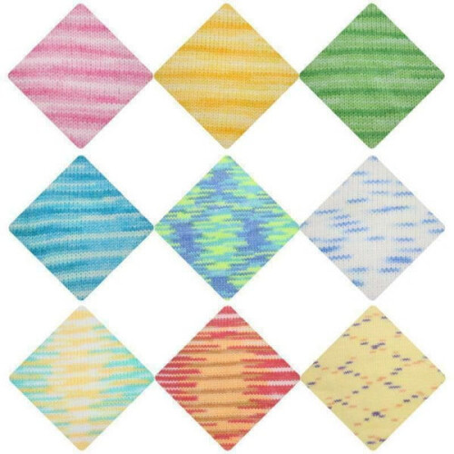 23Χρώματα Πλέξιμο Πλεκτό Νήμα Milk Soft Baby Cotton Wool Μικτή Εργασία Lots2Rolls - Κίτρινο 2