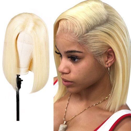 Περούκα Tkrady Short Straight Bob, Περούκες για Μαύρες Γυναίκες15,7 ιντσών Short Bob Wigs Ίσιες 1