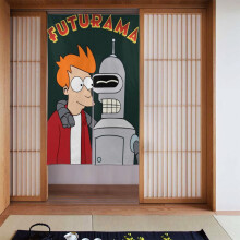 Perdea de ușă Futurama, perdea opacă pentru ușă, potrivită pentru dormitor, baie, restaurant, separatoare de cameră, decorare interioară,