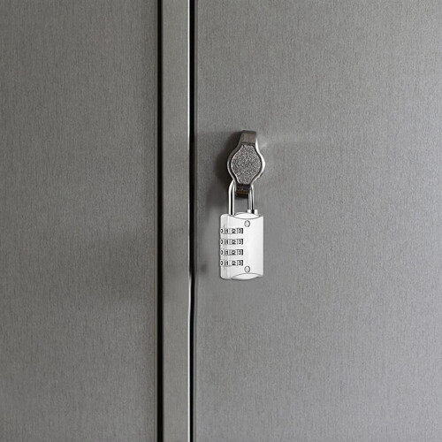 IMCBSTT , 4 Digit Lock with Metal Code Lock, Weatherproof, Suitcase Lock, Combination Lock for Locker,Gym Black 2