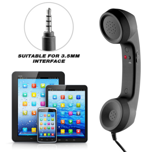Eease Retro Handset met 3,5 mm microfoon en luidspreker voor telefoons/tablets 2