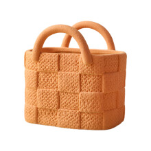 XunW Hydroponischer Blumentopf, Keramik-Tragetasche, Vase, Utensilienhalter, Handtasche
