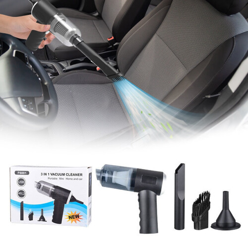Ηλεκτρική σκούπα χειρός Poaug120W με USB, Ισχυρή αναρρόφηση, μίνι απορροφητήρας σκόνης, 1