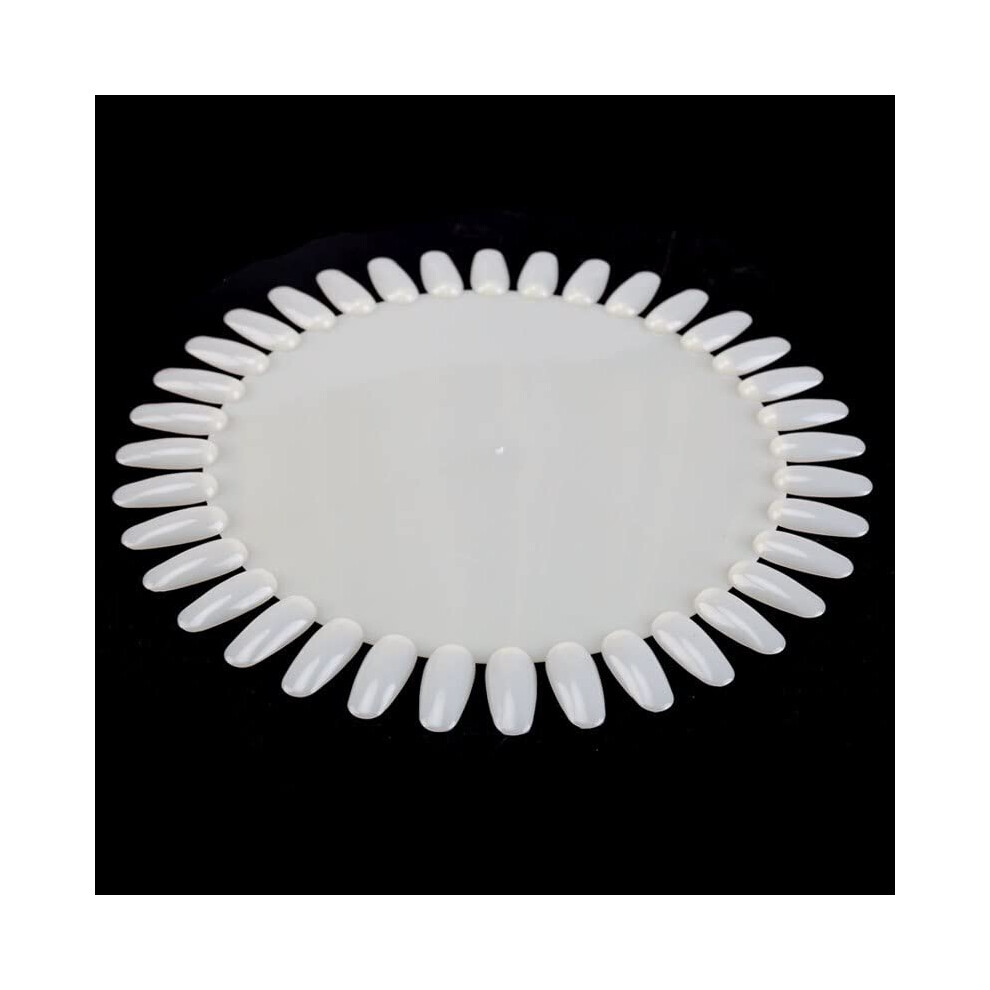 36 Tip Nail Color Display Wheel with Removable False Nail Art Practice Tips for Manicure
