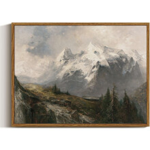 ASPORIC Ocean Large Wall Art, Seascape Vintage Canvas Print, Calming Landscape Painting for Bedroom Bathroom Office, Unframed 18x12 Inch