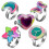 Guangmc 5Pcs Color Changing Mood Rings - Adjustable Size Temperature Control Rings 1