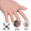 Guangmc 5Pcs Color Changing Mood Rings - Adjustable Size Temperature Control Rings 4