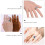 Guangmc 5Pcs Color Changing Mood Rings - Adjustable Size Temperature Control Rings 3