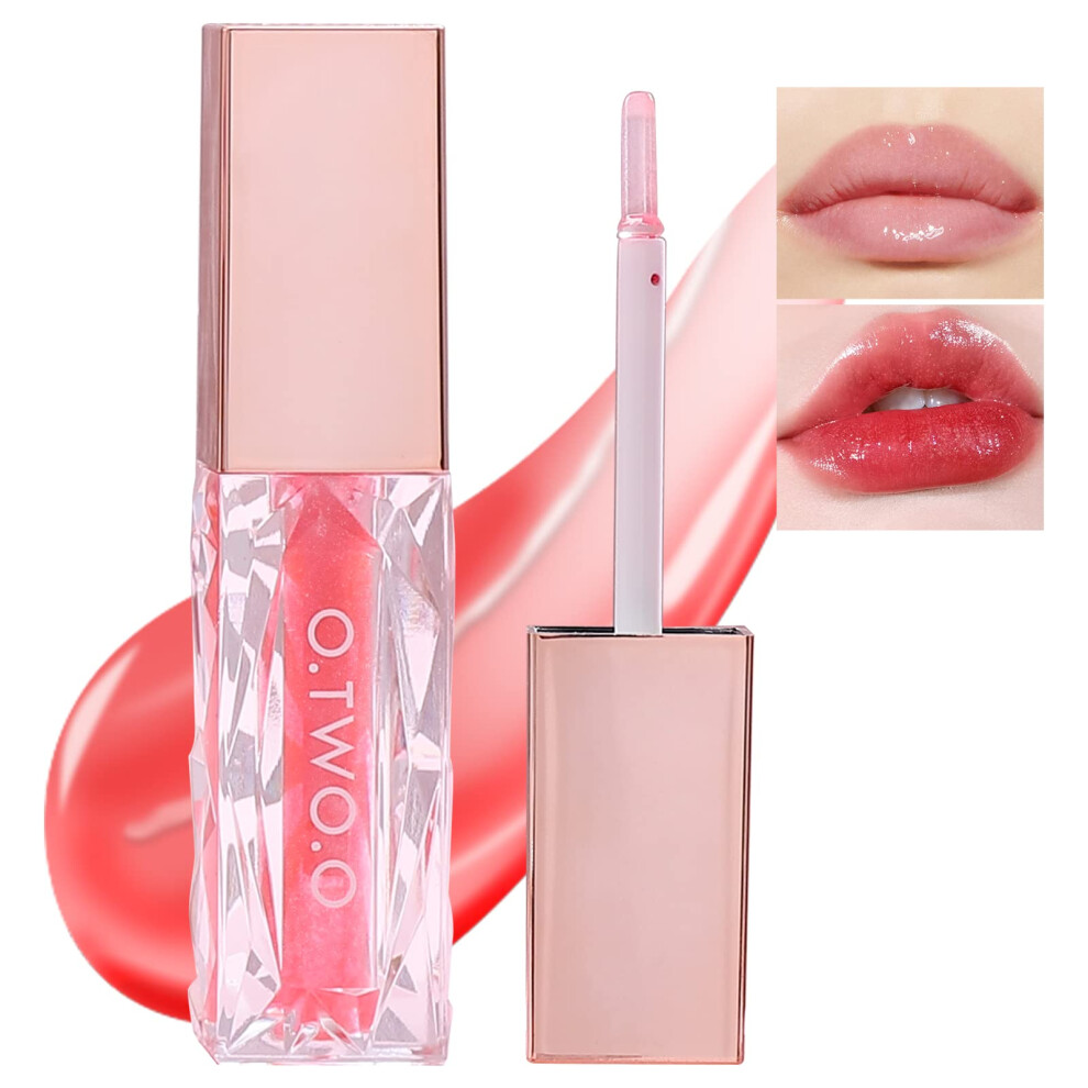 Peach Lip Oil With Deep Hydration And Plumping Gloss Effect, Nonsticky Tint #4