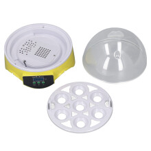 Incubadora mini para 7 huevos 16,5 x 16,5 x 15,5 cm ABS