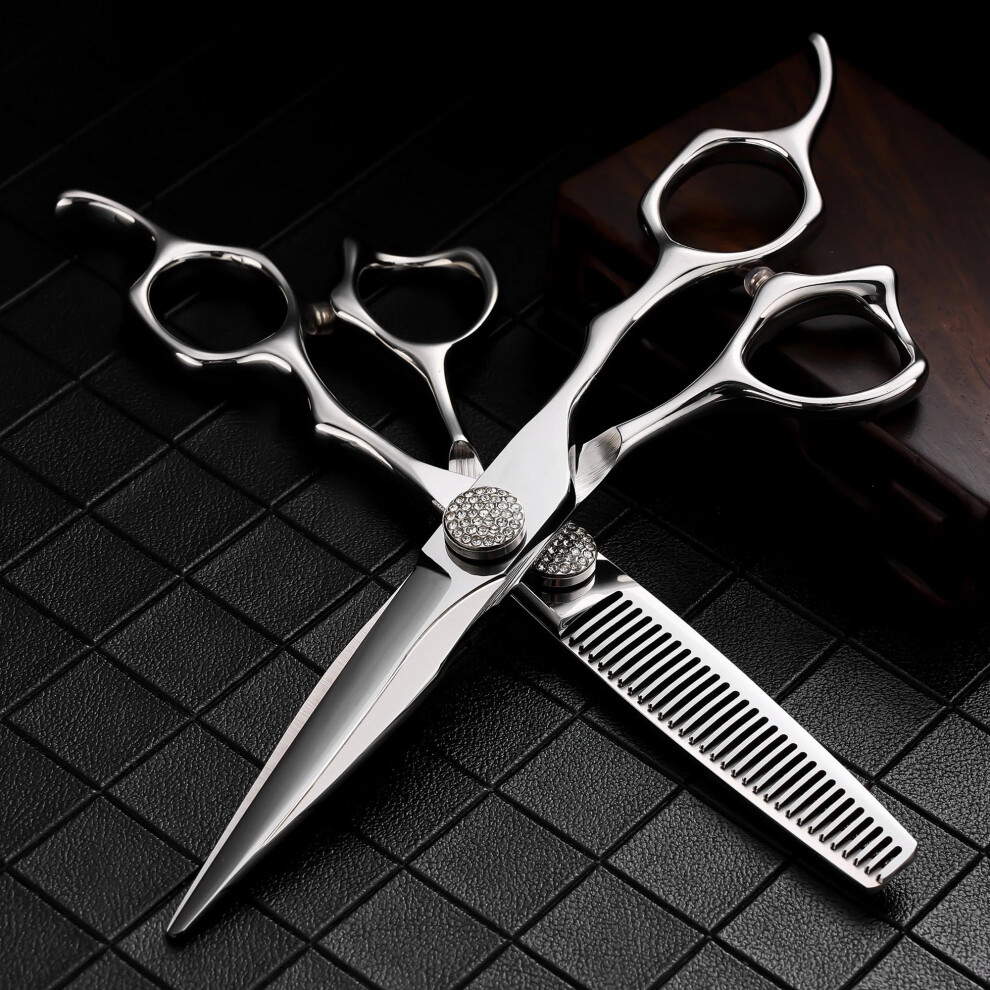 Hair Cutting Scissors Japanese 440C 6 Inch Ultra Sharp Professional Hairdressing Shears for Salon