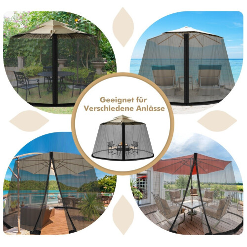 Umbrella Mosquito Net, 2 Doors, Adjustable, 2.5-3m 2
