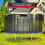 Trampoline Safety Net 427cm, Fits 8 Poles, Zipper Access 1