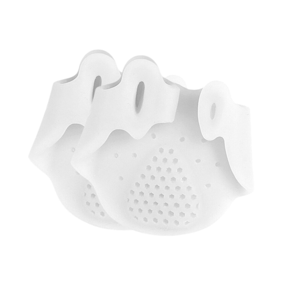 2Pcs Gel Toe Separators and Spacers for Overlapping Toes, Washable Alignment Pads for Women