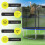 Trampoline Safety Net 427cm, Fits 8 Poles, Zipper Access 3