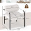 White Modern Lounge Chair with Armrests, Velvet Upholstery 2