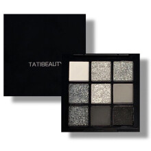 Smoky Eyeshadow Palette 9 Color Matte and Glitter  Pigment Cool Tone Long Wear