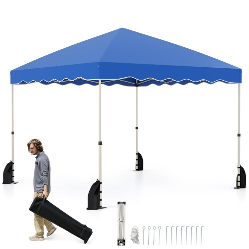 Waterproof 3x3m Pop-Up Gazebo with Roll Bag, Blue