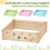 Wood Raised Garden Bed, Open Bottom, 102x102x30 cm 4