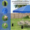 Waterproof 3x3m Pop-Up Gazebo with Roll Bag, Blue 4